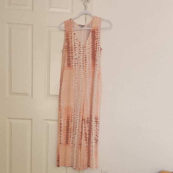 Tart Soft Sleeveless Pink Capri Style Pantleg jumpsuit  Large - Picture 1 of 8